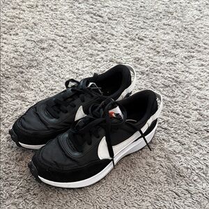 Nike Black and White Running Shoes